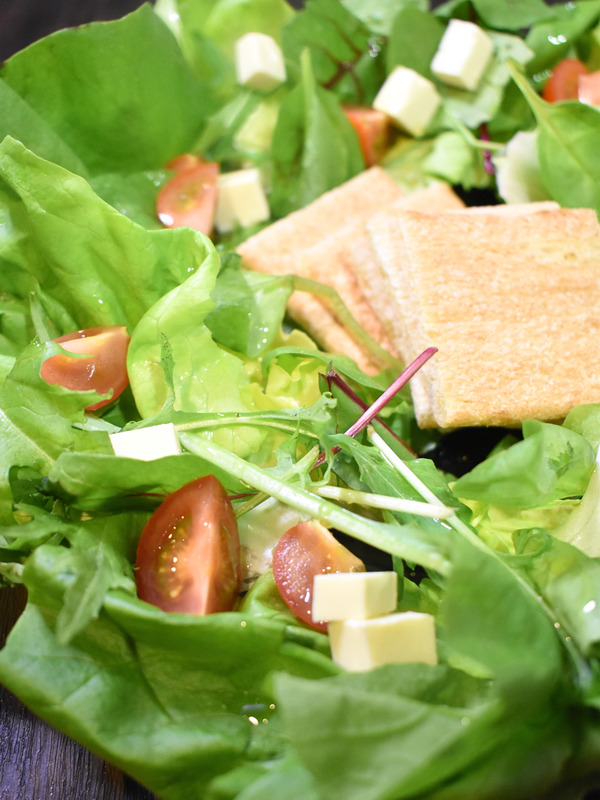 クリスマスリース風サラダ (1)