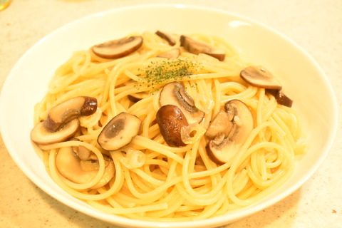 マッシュルームのガーリックパスタ (6)