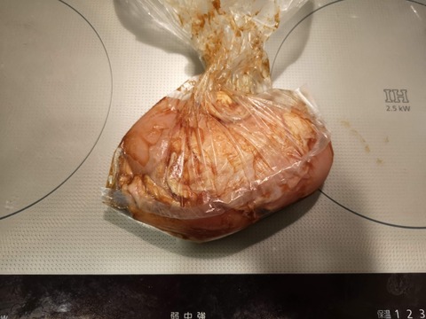 鶏むね肉の醤油焼き (2)