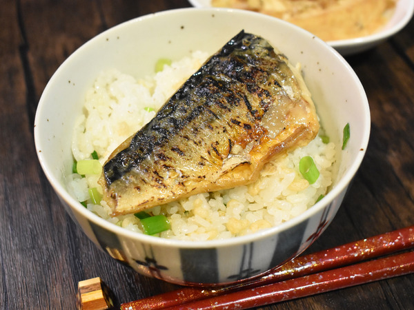 焼き鯖ご飯 (2)