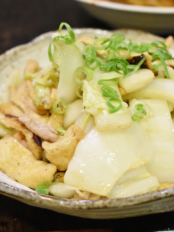 白菜と油揚げの中華炒め (1)