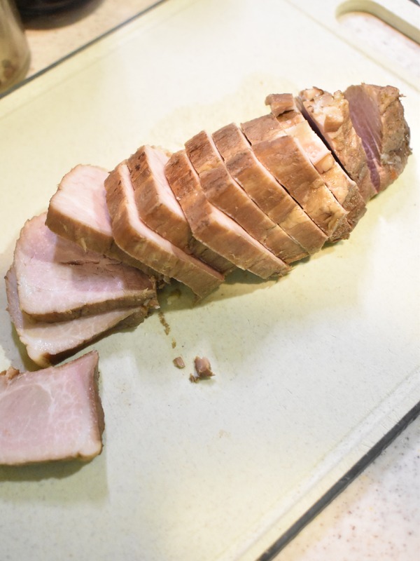 もも肉で煮豚 (8)