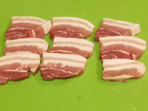 豚バラ肉の串焼き (3)