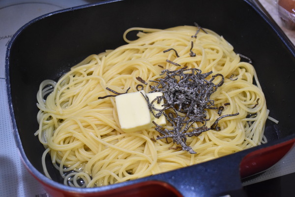 塩昆布パスタ (3)