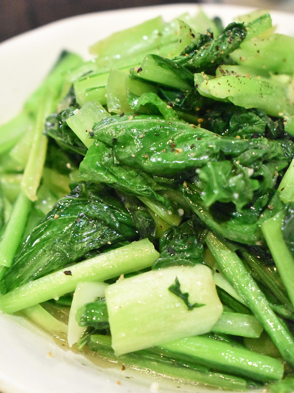 小松菜の塩炒め (1)