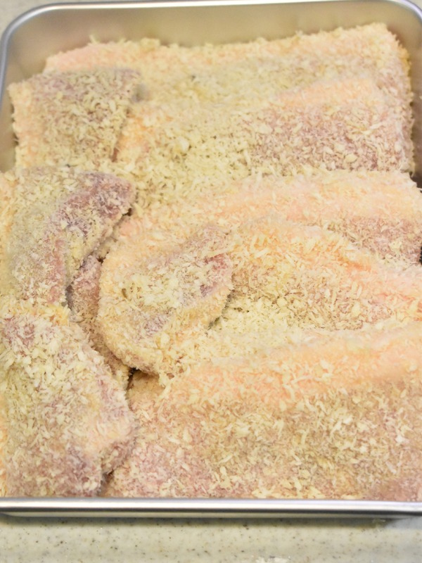 もも肉で山盛りとんかつ (6)