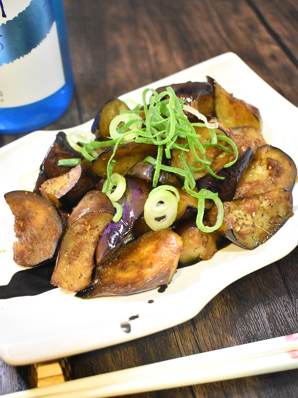 茄子の生姜しょうゆ炒め (2)