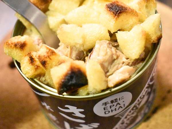 鯖缶の油揚げ焼き (1)