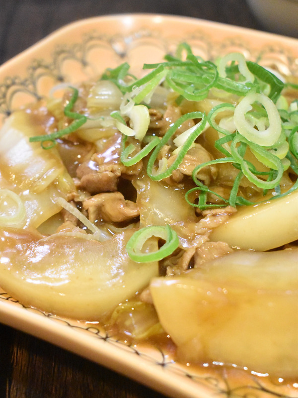 豚肉と蕪のオイスターソースあんかけ (1)