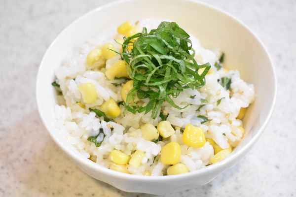 紫蘇バターコーンご飯 (4)