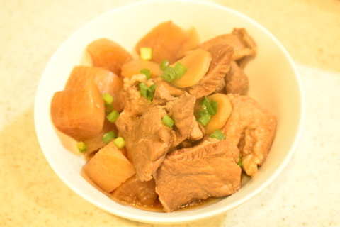 豚すじ肉と大根 (12)