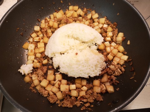 豚ひき肉と大根の和風炒飯 (9)