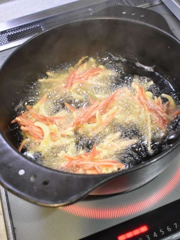 金時人参のかき揚げ (5)