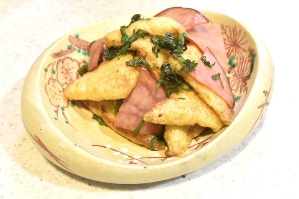 ハムと油揚げの炒め物 (7)