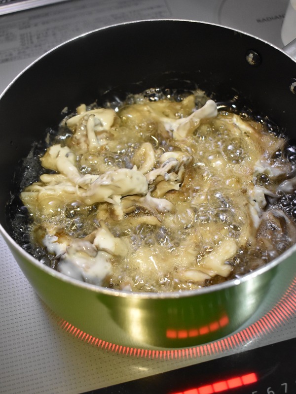 舞茸のガリガリ天 (4)