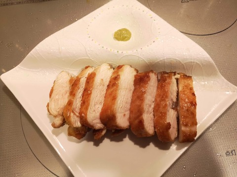 鶏むね肉の丸揚げ焼き (7)