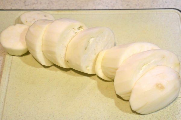 白なすのガリバタ炒め (4)