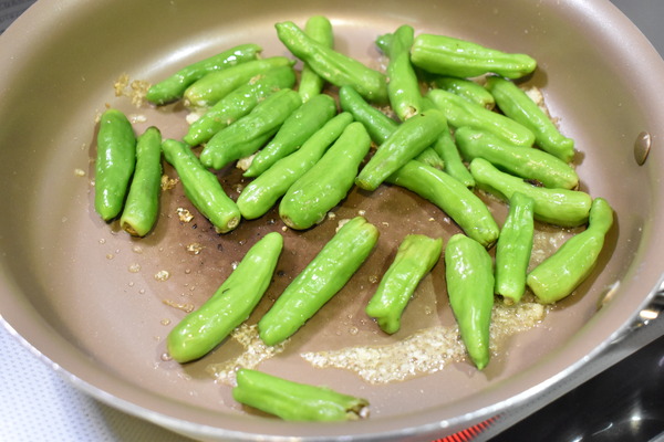 しし唐カレー炒め (4)