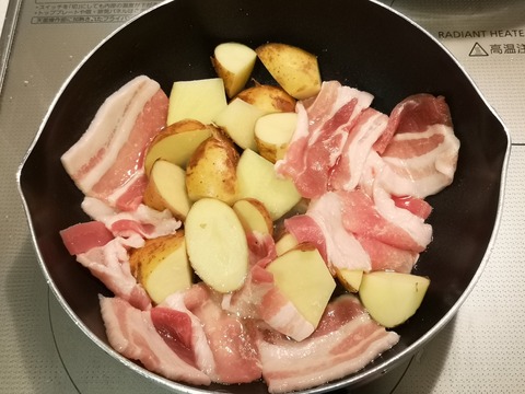 豚バラポテト焼き (3)