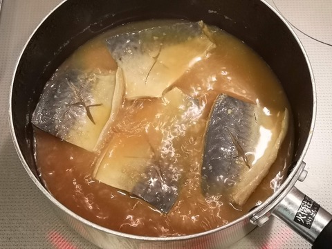 鯖のにんにく味噌煮 (6)