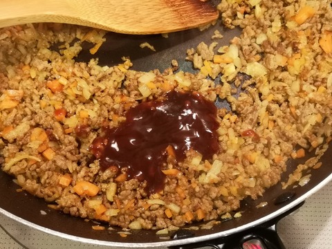 ミンチドライカレー (6)