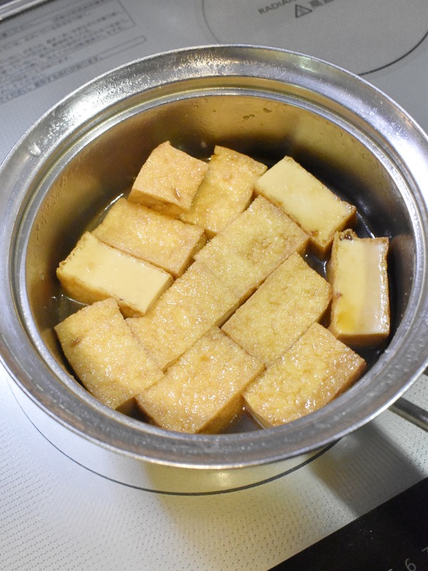 厚揚げのにんにく醤油煮 (4)