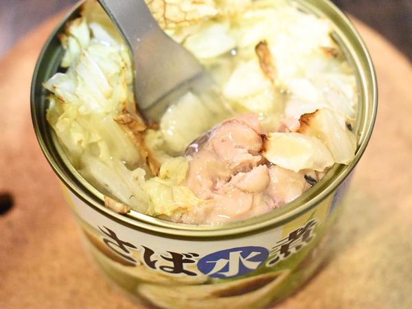 鯖缶の白菜焼き (1)