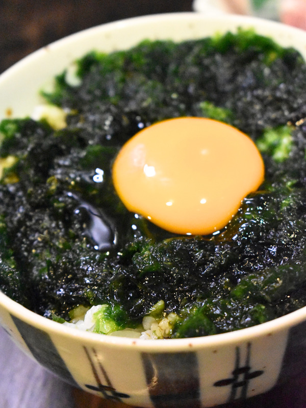 生の青海苔丼 (1)