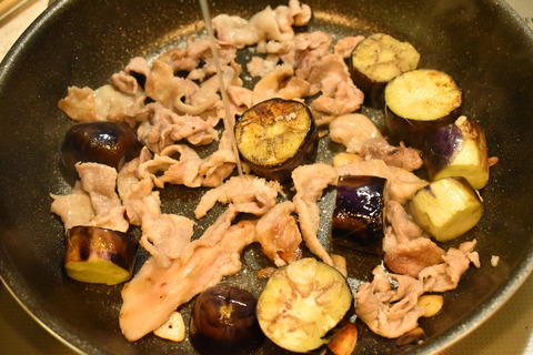 豚肉と茄子の塩レモン炒め (7)