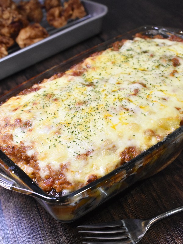 茄子ポテトミートチーズ焼き (02)