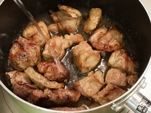 牛肉の酒蒸し (4)