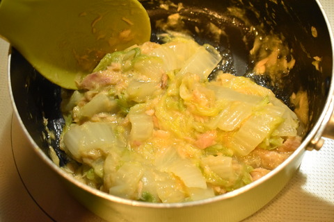 白菜のコーンスープ炒め (8)