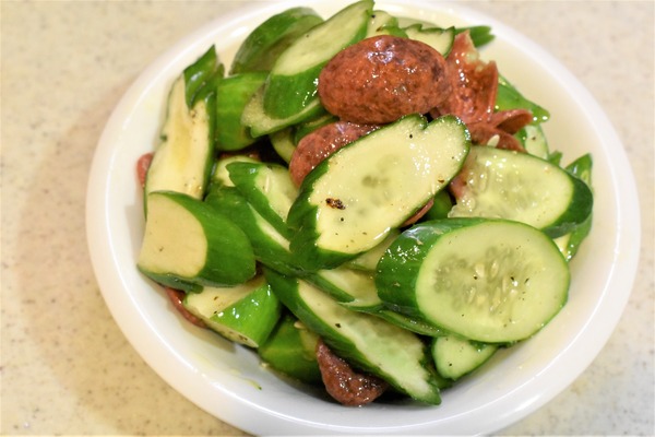 きゅうりとカルパスの和え物 (6)