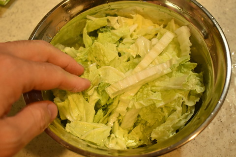 白菜の紅味噌しょうが (3)