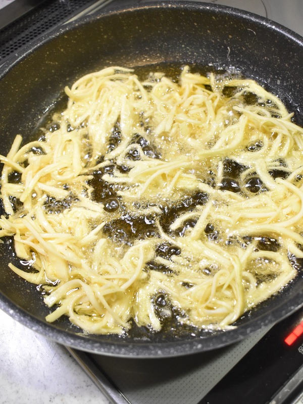 大根の皮の唐揚げ (5)