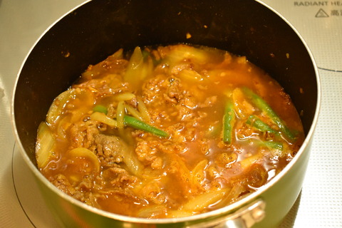 牛肉といんげんのカレー炒め煮 (8)