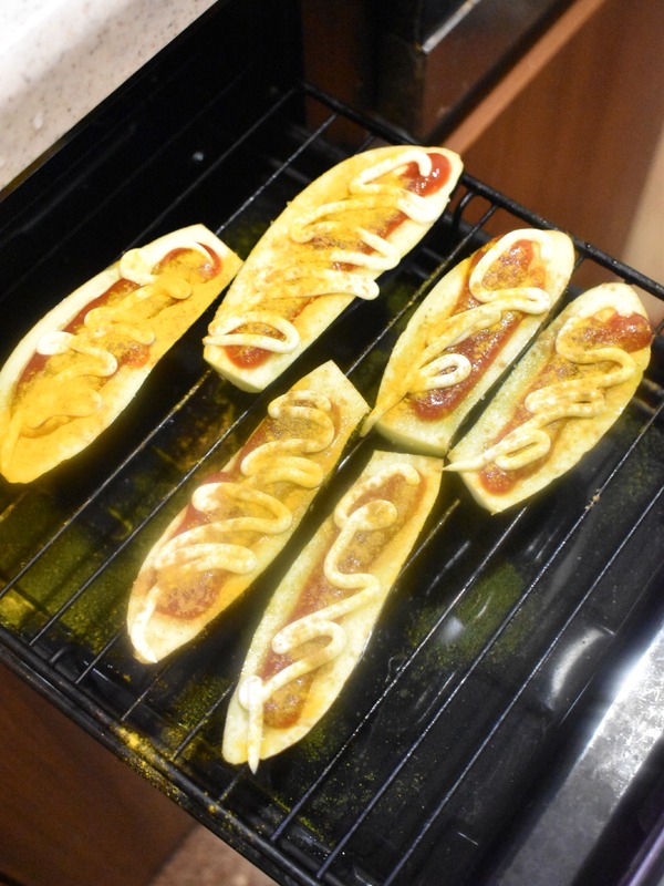 茄子のカレーマヨ焼き (4)