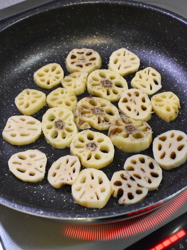 焼きれんこんのマヨネーズ和え (3)