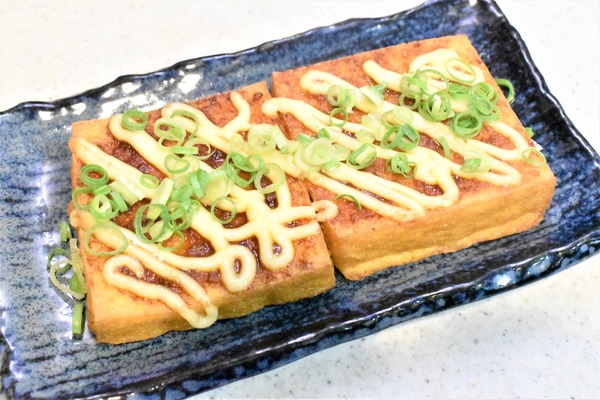 厚揚げのにんにくマヨ醤油焼き (5)