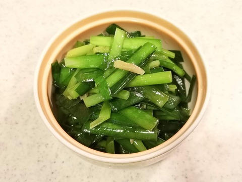 ニラの辛子和え (6)