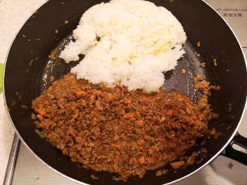 ミンチドライカレー (8)