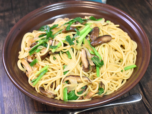 椎茸のバタ醤油パスタ (2)