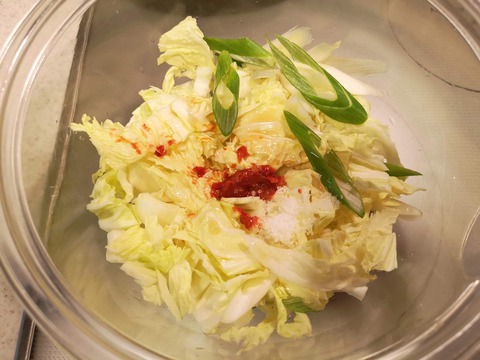 白菜の辛味和え (3)