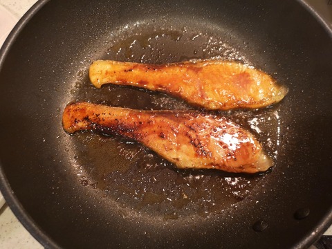 鮭の照焼き (6)