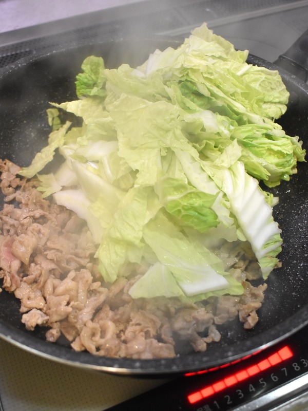 豚肉と白菜のオイスターソース炒め (4)