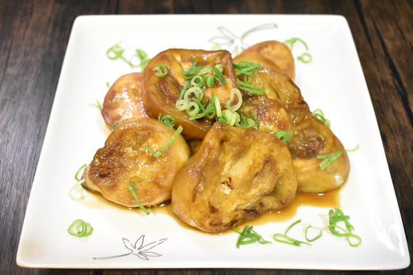 白なすのガリバタ炒め (8)