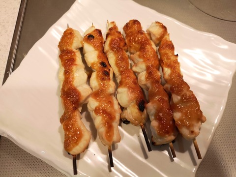 鶏むね肉の味噌串焼き (7)