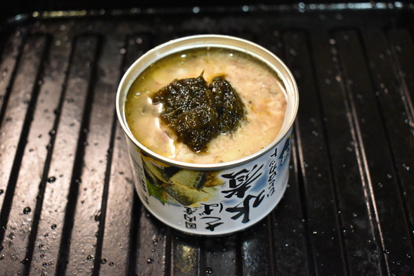 鯖缶の海苔の佃煮焼き (2)