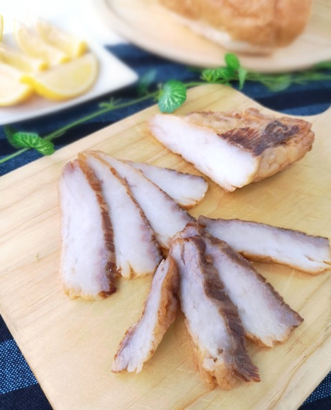 塩漬け牛脂の燻製 (1)