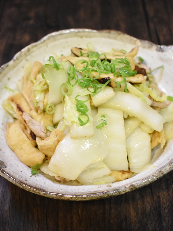 白菜と油揚げの中華炒め (5)